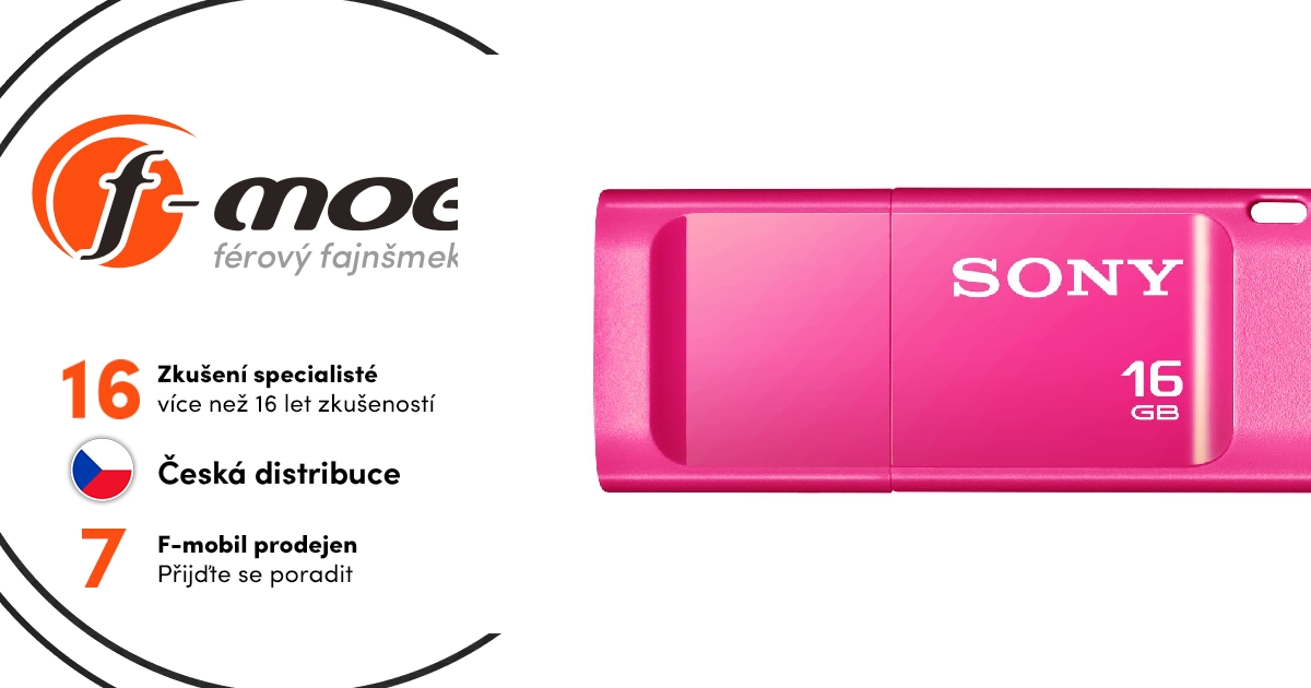 Flash disk Sony USB 3.0 Micro Vault - X, 16GB, růžová | F-mobil.cz