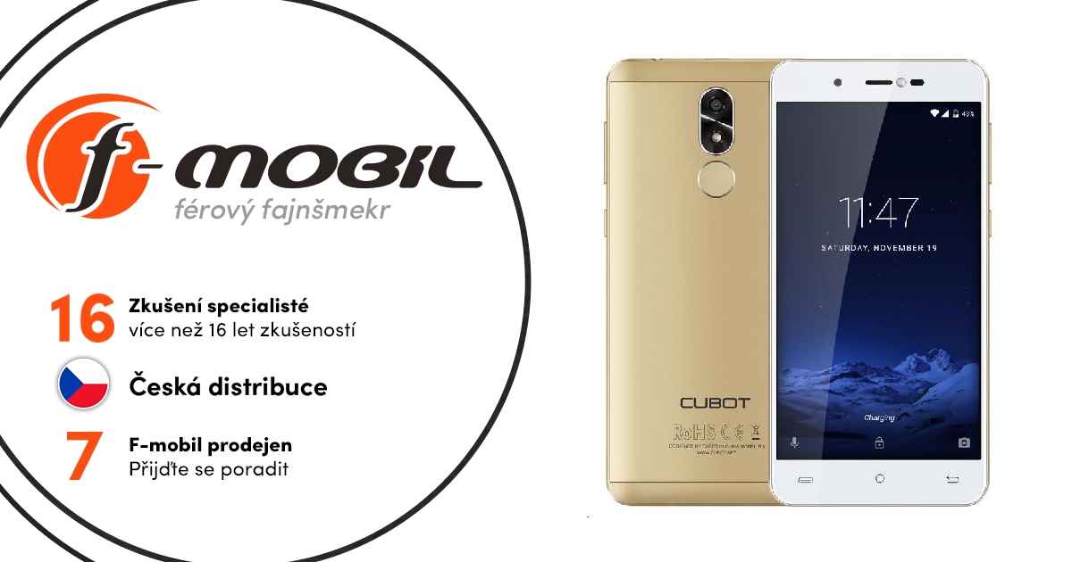 Cubot R9 2GB / 16GB Gold | F-mobil.cz