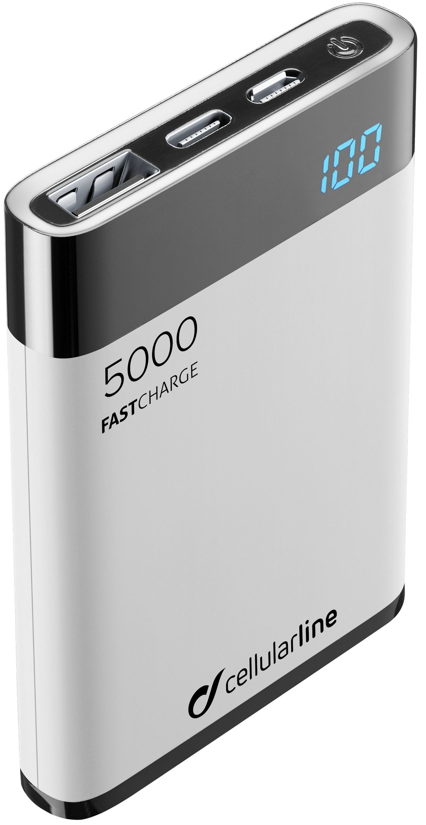 Kompaktní powerbanka Cellularline FreePower Manta HD 5000 mAh černá