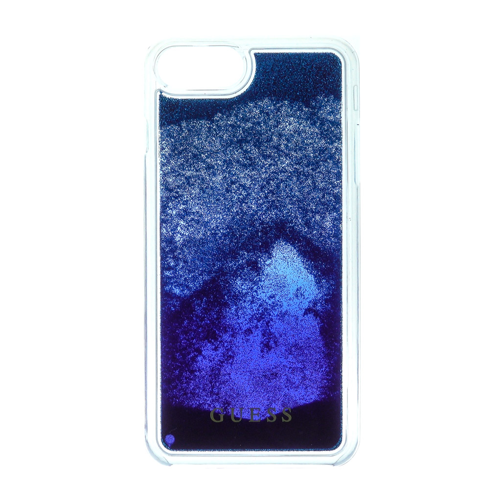 Puzdro Guess Liquid Glitter Hard degrad pre iPhone 7 Plus, blue