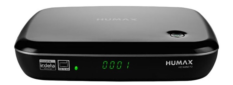 Humax NANO T2 DVB-T2 přijímač, HEVC, HbbTV