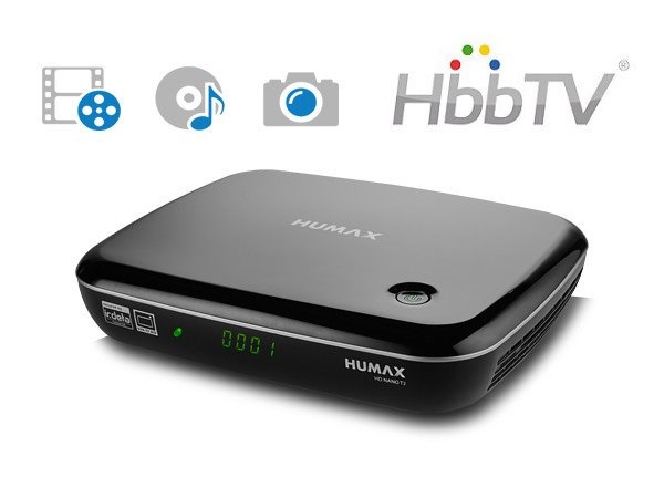 Humax NANO T2 DVB-T2 přijímač, HEVC, HbbTV