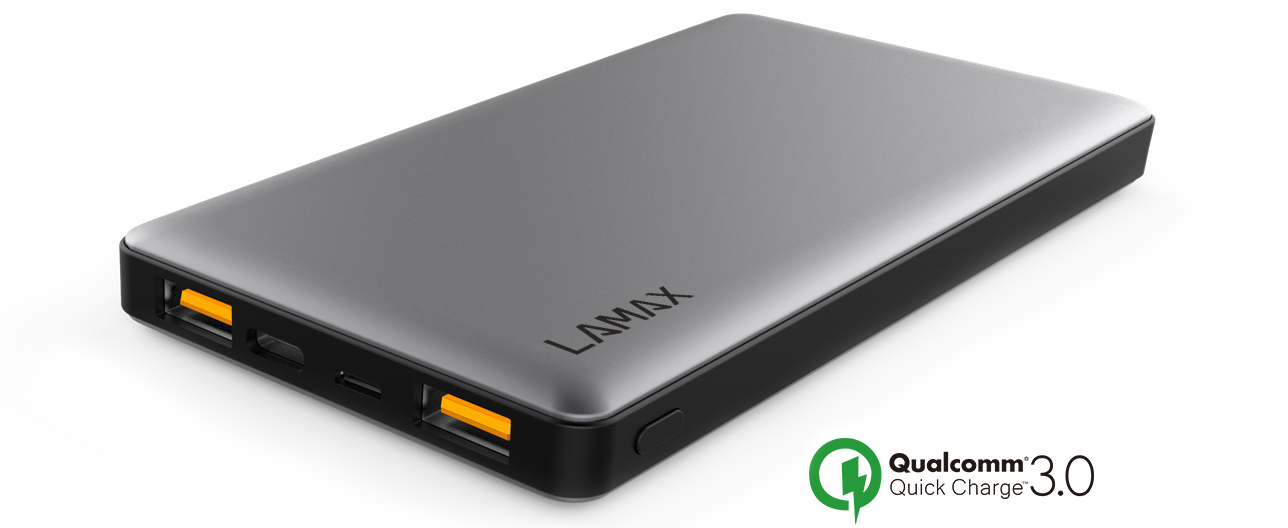 Powerbanka Lamax 10000 mAh, black