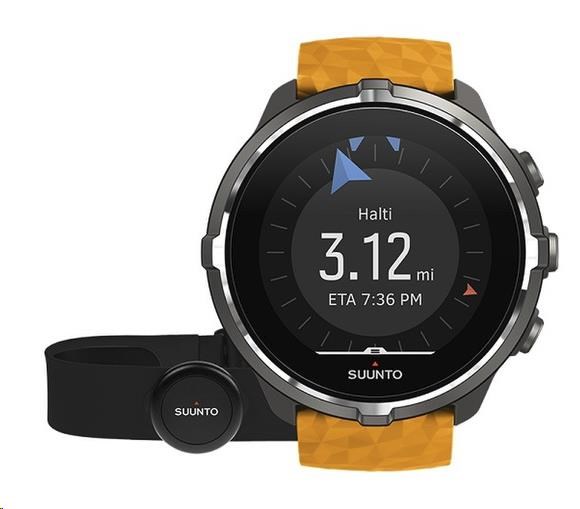 Chytré sportovní hodinky Suunto Spartan Sport WHR Baro Amber + hrudní pás