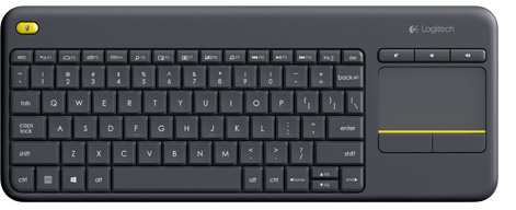 Logitech bezdrátová klávesnice Touch Keyboard K400 Plus, CZ