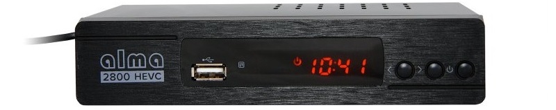 Set top box ALMA 2800 DVB-T2 / Full HD/ MPEG2/ MPEG4/ HEVC/ USB/ černá