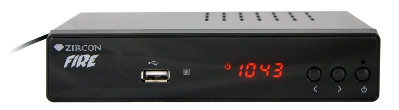 Set top box ZIRCON FIRE SE DVB-T/T2 /Full HD/H.265/HEVC/ CRA ověřeno/ PVR/ EPG/ USB/ HDMI/ SCART/ černá