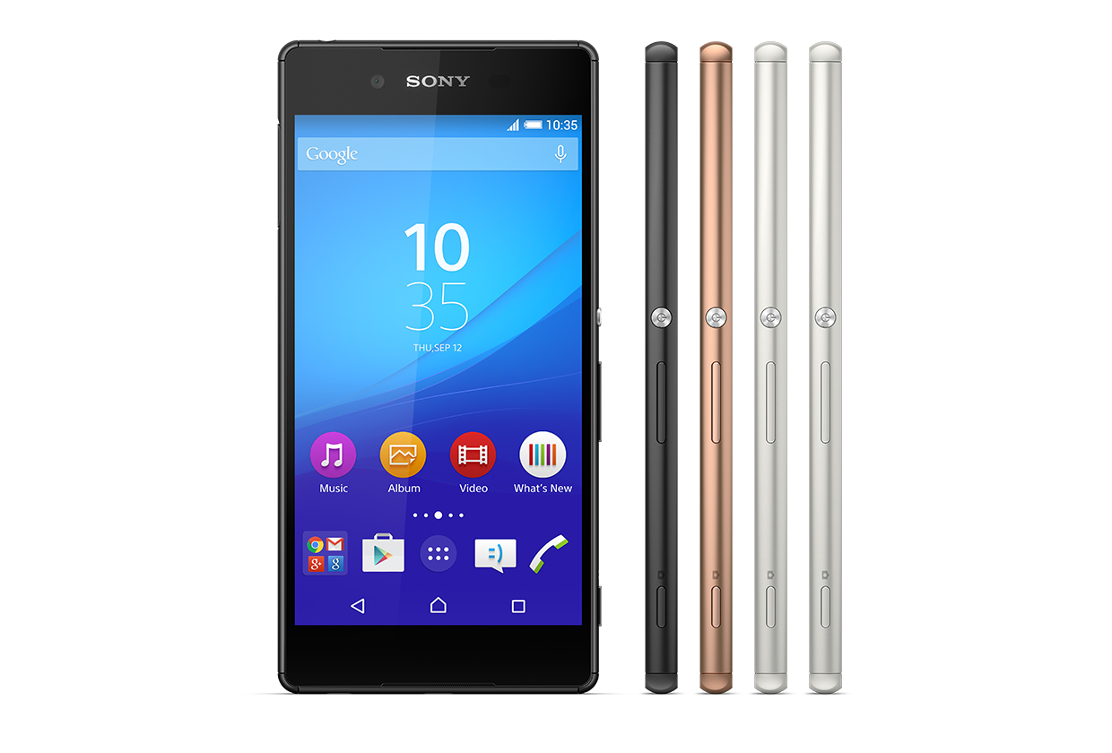 Barevné provedení mobilního teleonu Sony Xperia Z3+