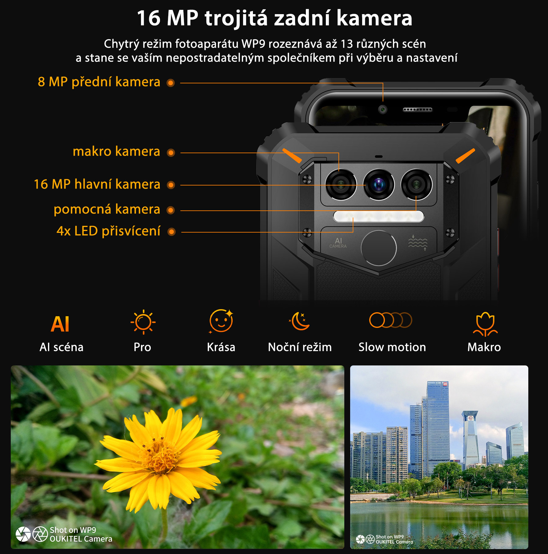 Oukitel WP9 6GB/128GB oranžová