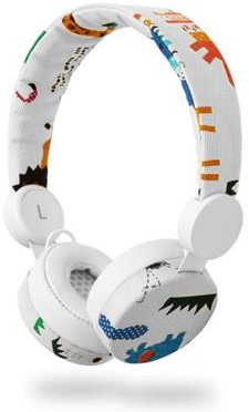 Dětská drátová sluchátka Nedis HPWD4104WT Safari bílá