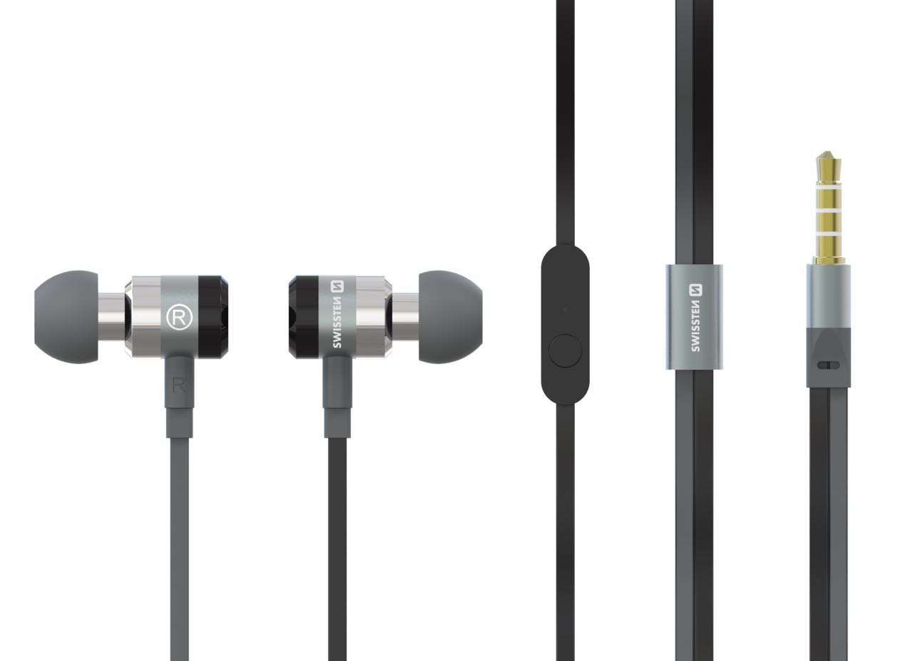 Sluchátka Swissten Earbuds SuperBass YS900 černé