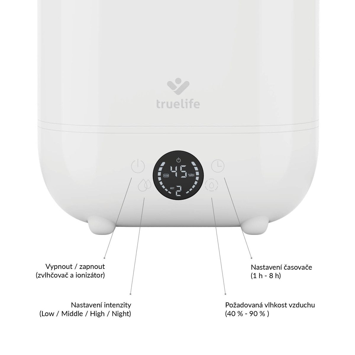 Zvlhčovač vzduchu 3v1 TrueLife AIR Humidifier H5 Touch