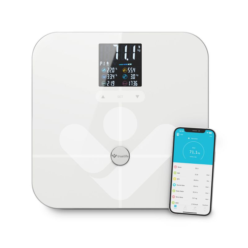 TrueLife FitScale W7 BT White - Sledujte své tělo do detailu