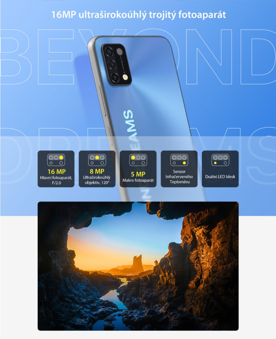 Umidigi A11 4GB/128GB modrá