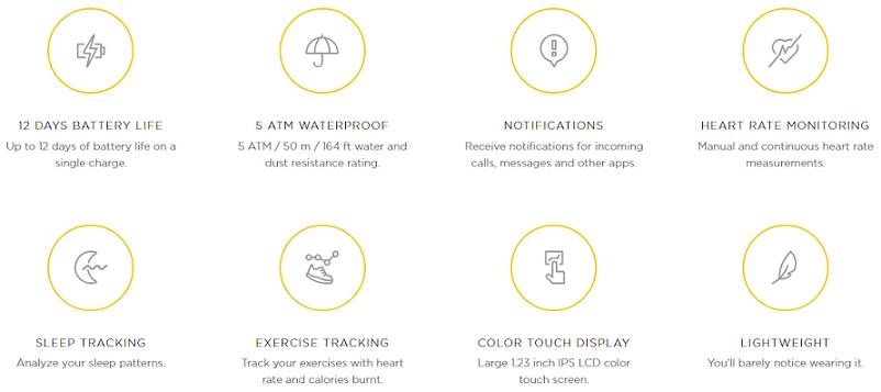 Fitness náramek Xiaomi Amazfit Cor Black