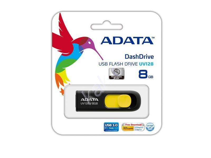 flash disk adata usb uv128 16gb žlut 253 usb flash disk flash disk adata usb uv128 16gb žlut 253 usb flash disk