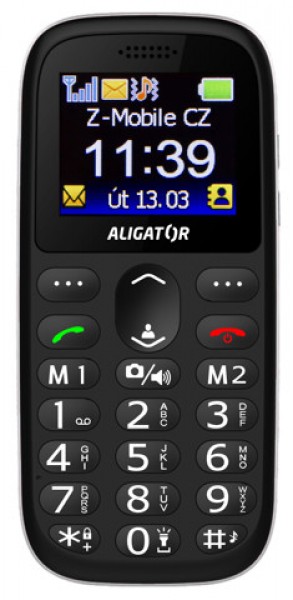 Aligator A510 Senior + nabíjecí stojánek černá