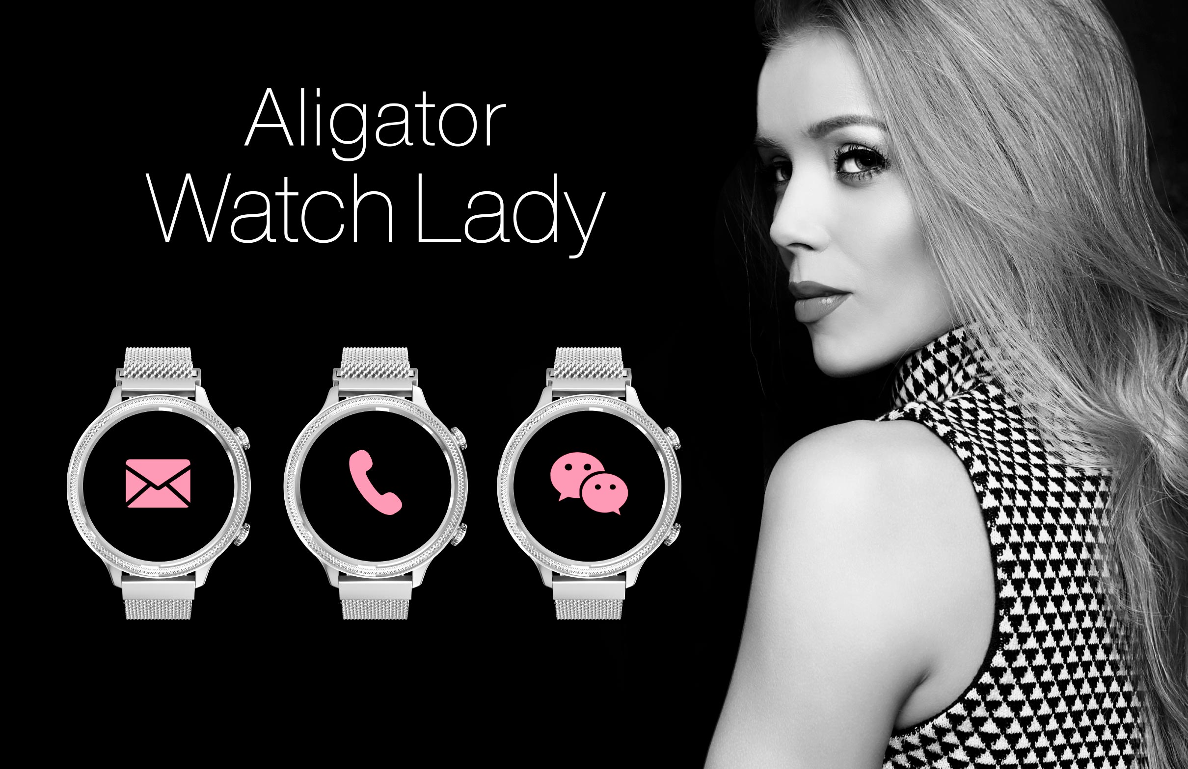 Aligator Watch Lady stříbrná