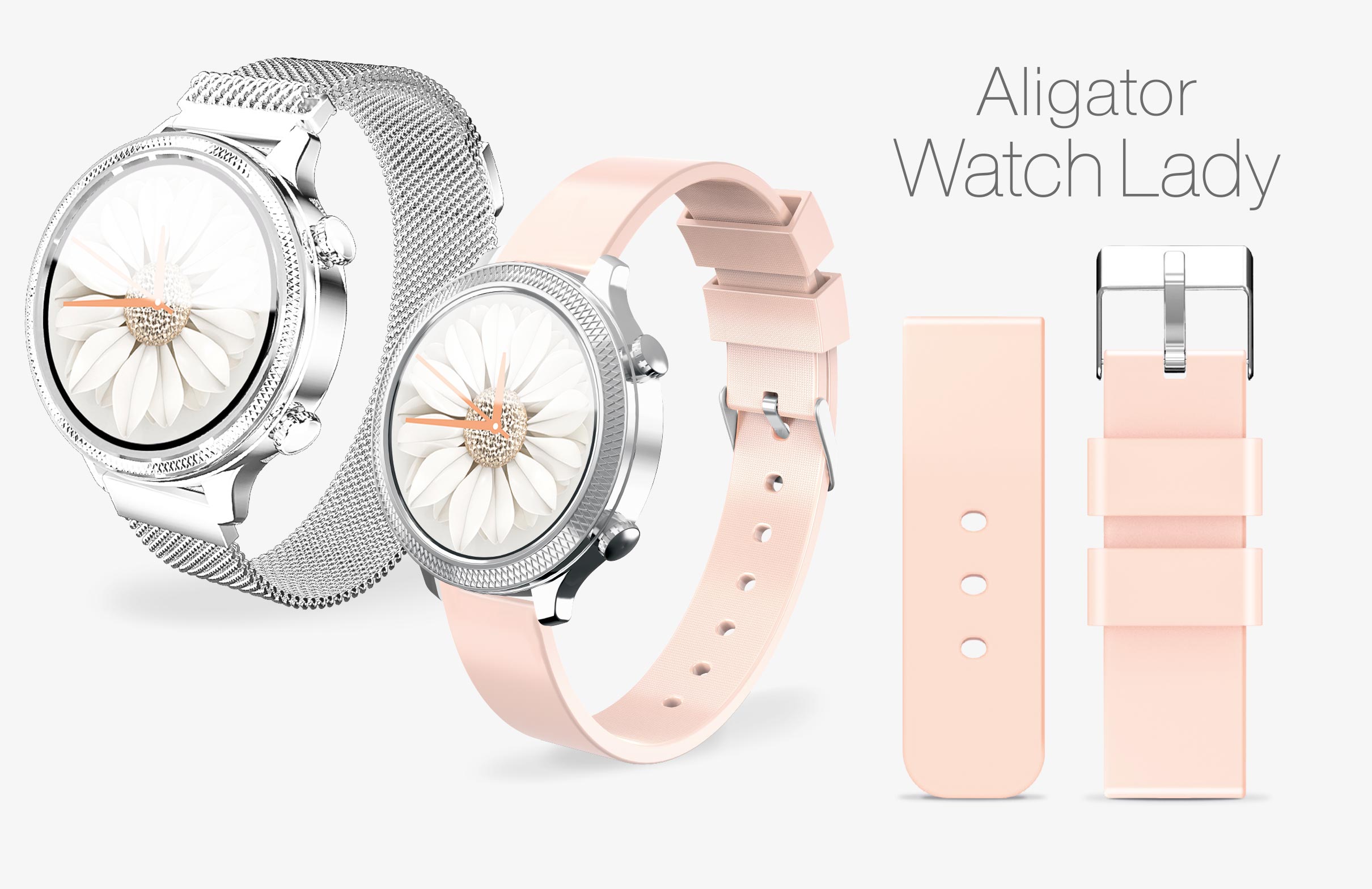 Aligator Watch Lady stříbrná