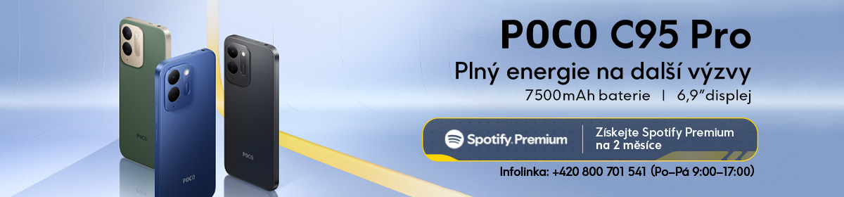 Poco C95 Pro - plný energie na další výzvy