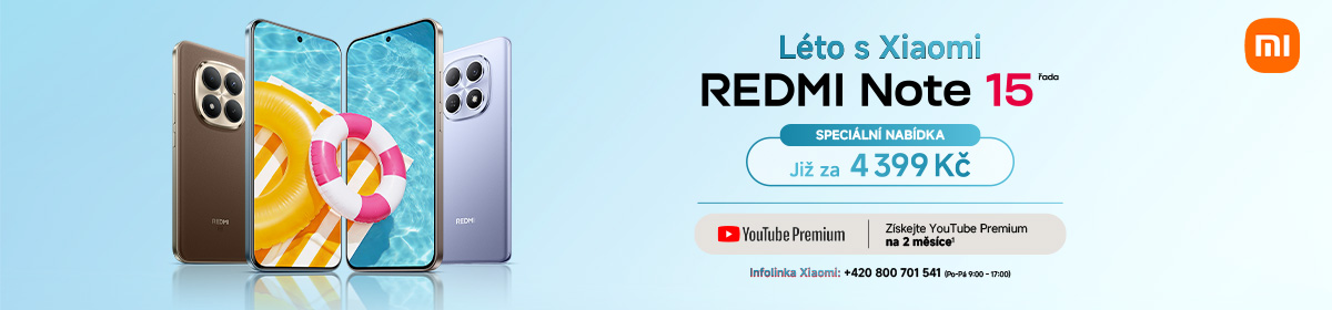 Léto s Xiaomi - Redmi Note 15 řada