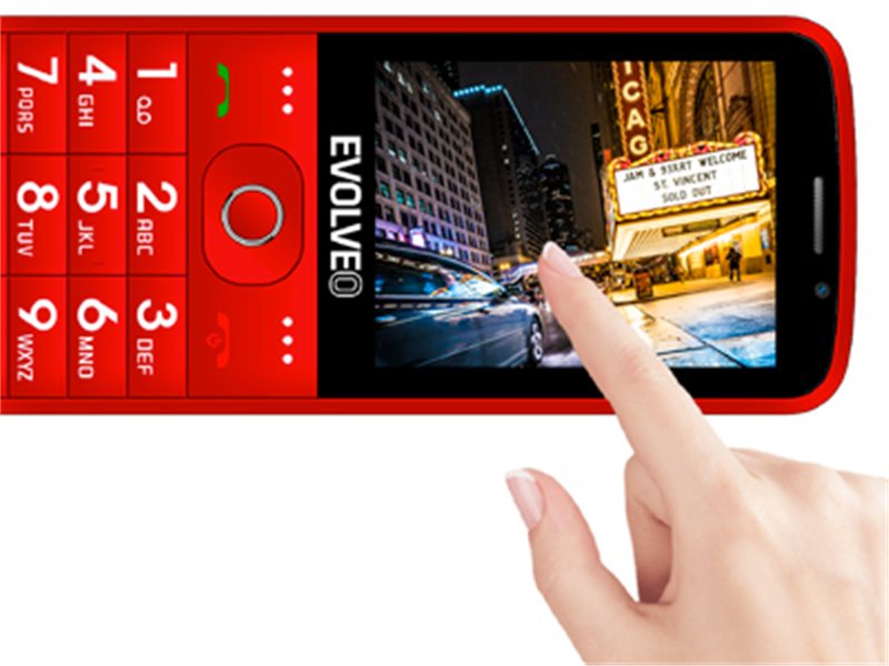 Evolveo EasyPhone AD červená