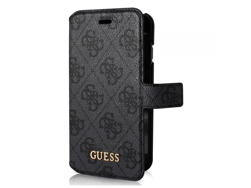 Guess 4G pouzdro flip GUFLBKP74GG Apple iPhone 7 šedé