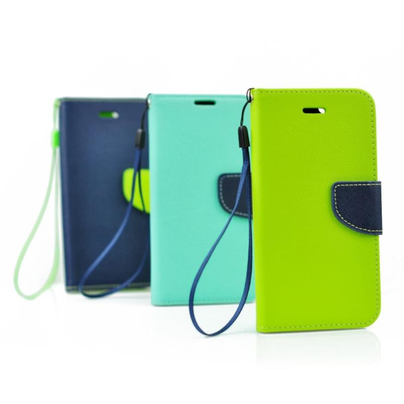 Fancy Diary flip na Apple iPhone 5s/SE limetkové/modré