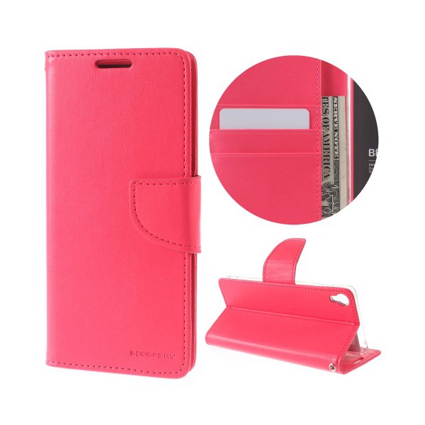 Mercury Bravo Diary pouzdro flip Apple iPhone X hot pink