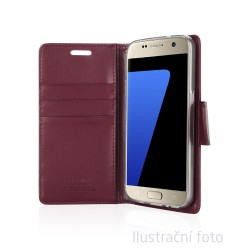 Mercury Bravo Diary pouzdro flip Samsung Galaxy Note 7 Wine