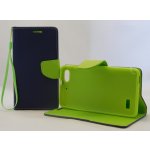 Mercury Fancy Diary flipové pouzdro SM Galaxy Note 7 modrá/limetka