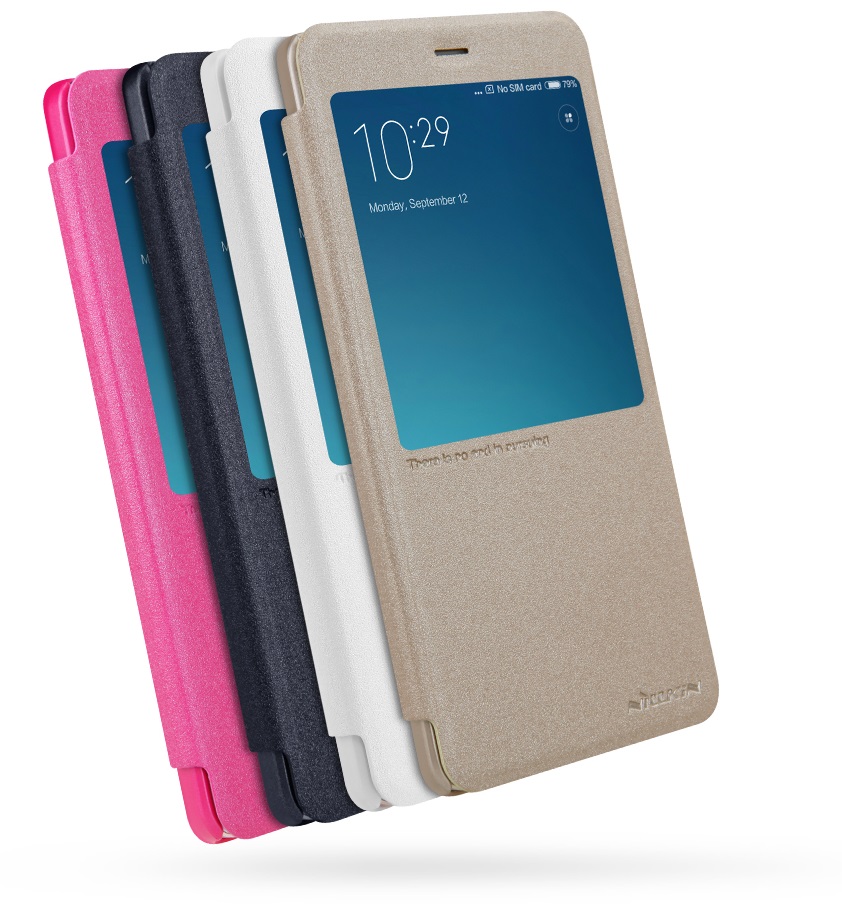 Nillkin Sparkle S-View pouzdro flip Xiaomi Redmi Note 4 Global black