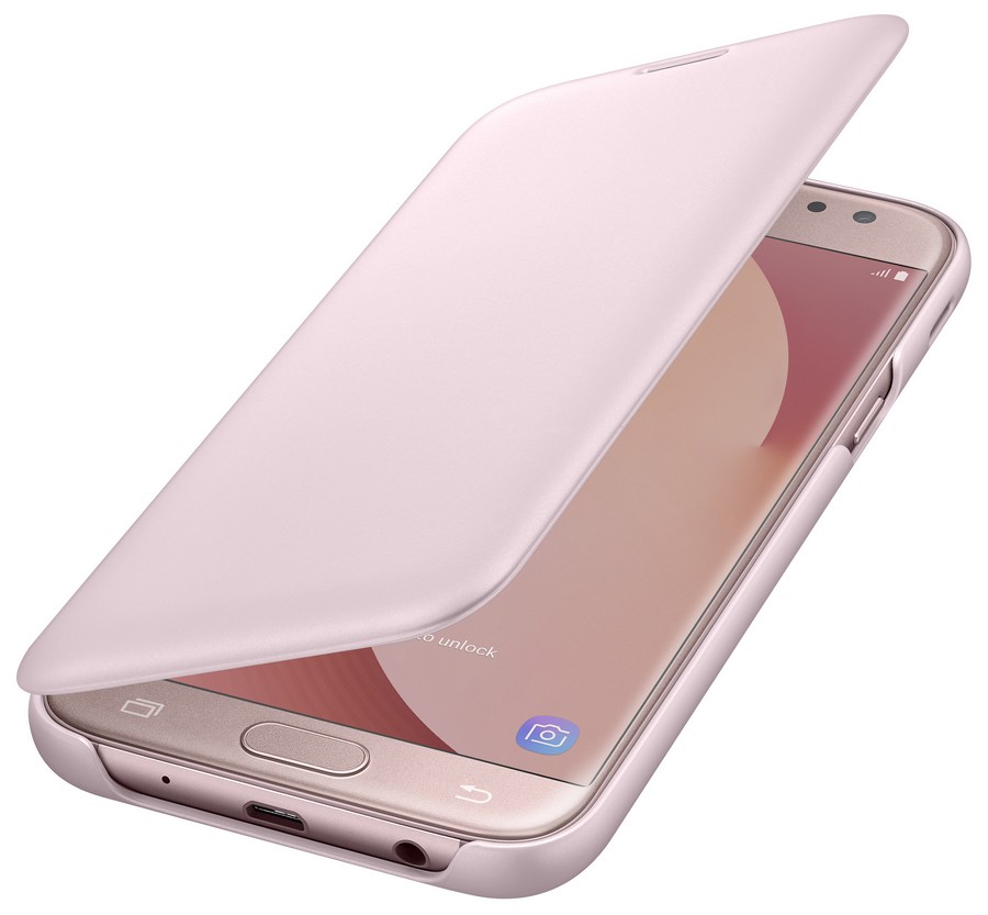 Samsung Wallet pouzdro flip EF-WJ730CP Samsung Galaxy J7 2017 pink