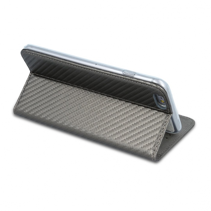 Smart Carbon flilpové pouzdro Apple iPhone 7 steel