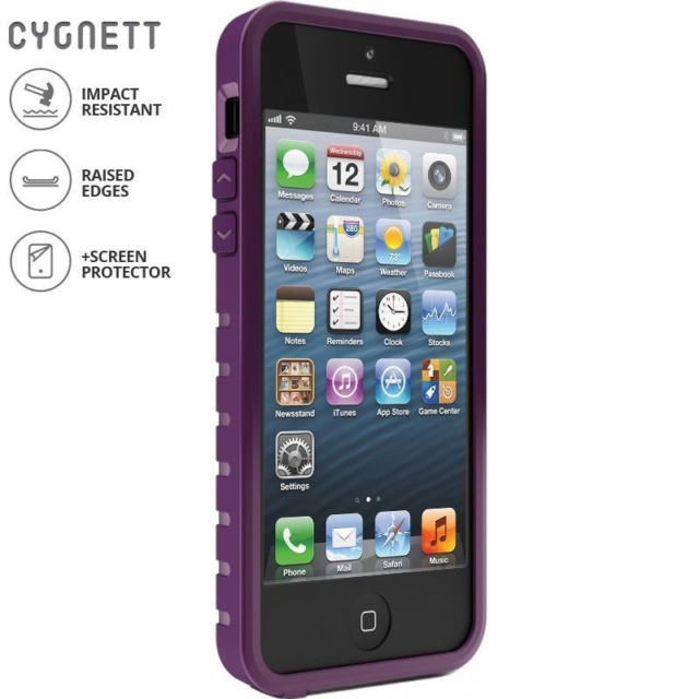 Puzdro CYGNETT Vector pre iPhone 5, purple