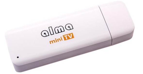 ALMA Mini TV externí DVB-T/T2 / Full HD/ H.265/ HEVC/ EPG/ USB/ anténa/ bílá
