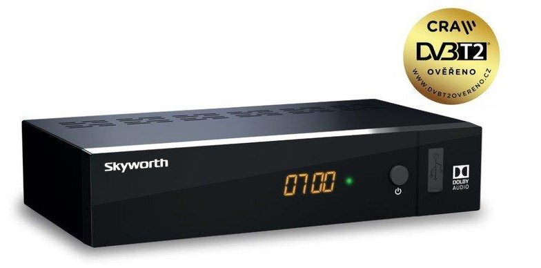 DVB-T2 Set Top Box Skyworth SKW-T21FTA, černá