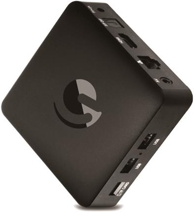 Strong Android Box SRT 202EMATIC / 4K Ultra HD/ HDMI/ USB/ LAN/ Wi-Fi/ Android 9 Pie černá