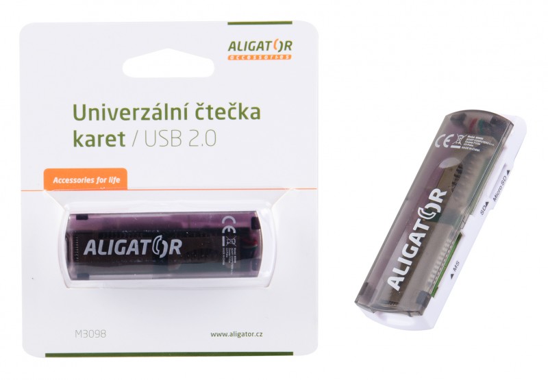 Čtečka paměťových karet Aligator M3098 - USB 2.0