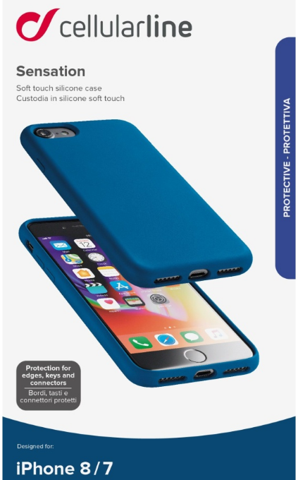 Silikonové pouzdro CellularLine Sensation pro Apple iPhone 8/7