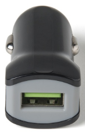 Autonabíječka Celly Turbo s USB výstupem, 2,4A černá