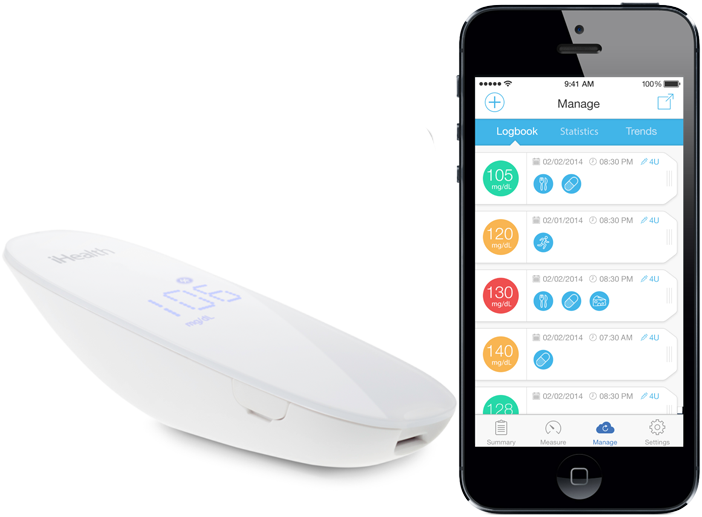 Bluetooth glukometr iHealth BG5 měření glukózy