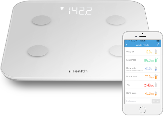Bluetooth osobní váha chytrá váha iHealth HS6 WiFi