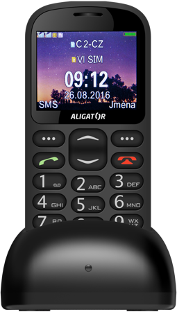 Seniorský mobilní telefon Aligator A880 GPS Senior