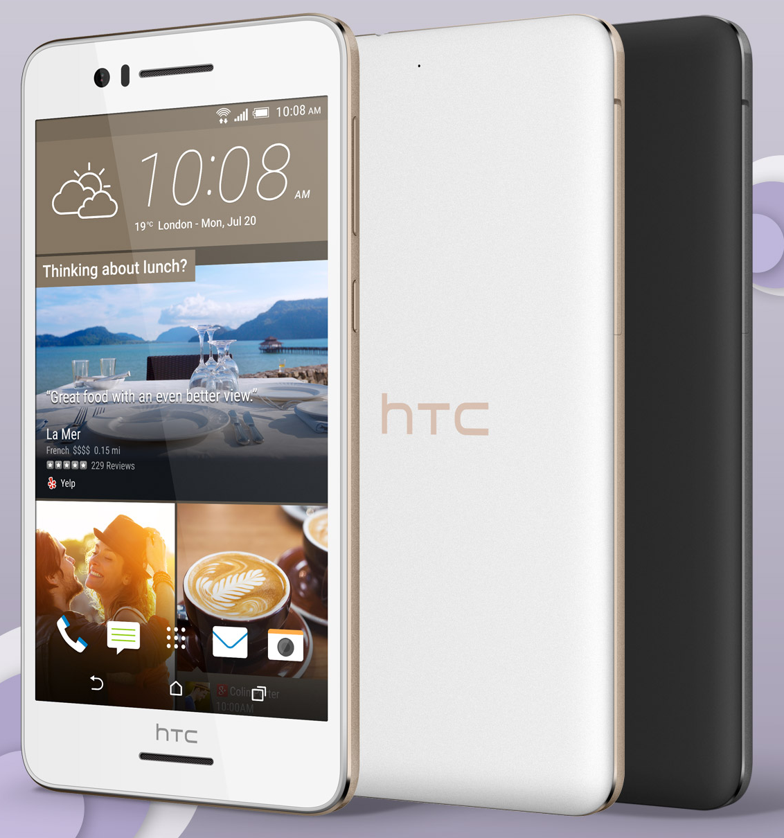 HTC Desire 728G Dual SIM Purple Myst Black