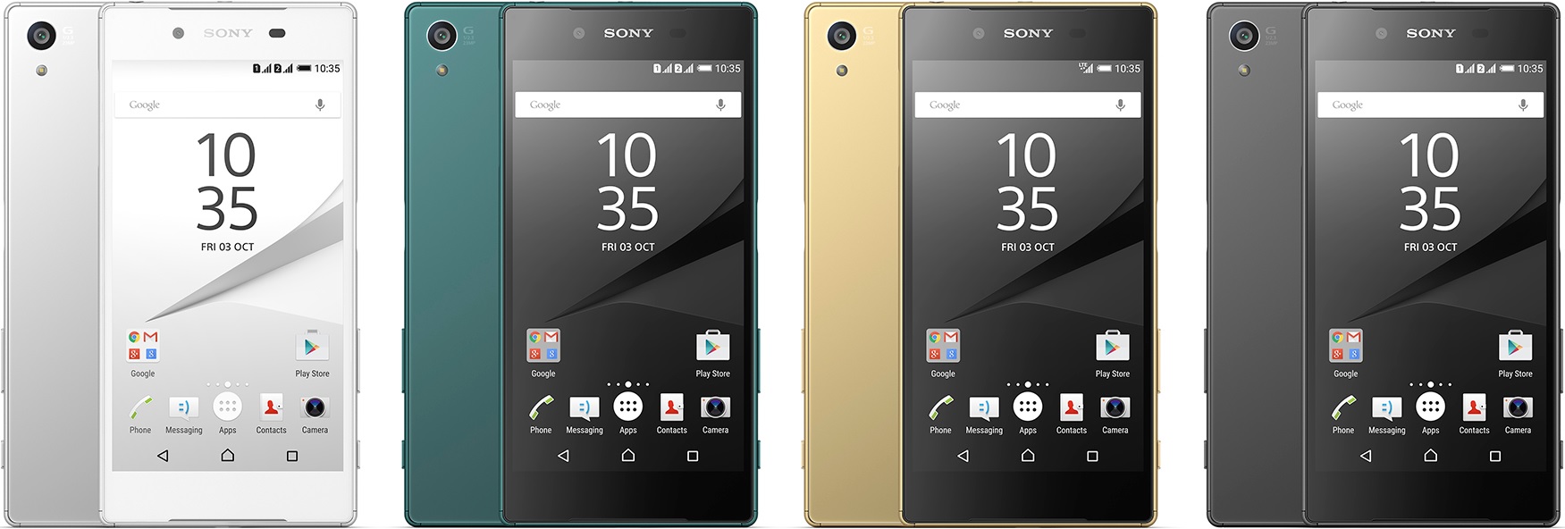 Barevné variace telefonu Sony Xperia Z5 E6653