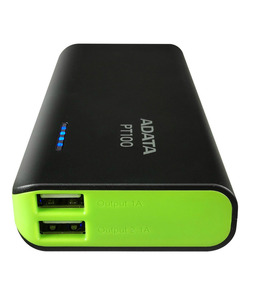 Power Banka ADATA PT100 10000mAh, black/green