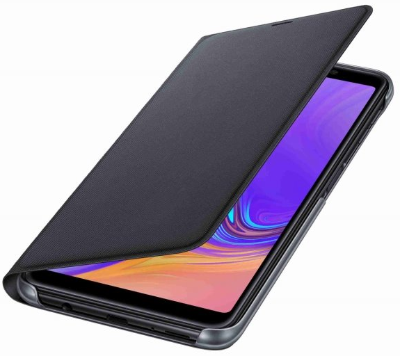 Flipové pouzdro Samsung Wallet Case pro Galaxy A7 2018 (A750) zlatá